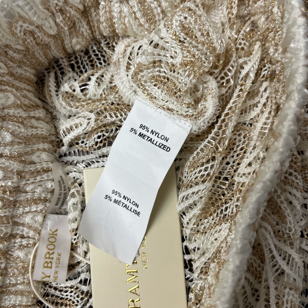 Ramy Brook Cream and Gold Swim Coverup - Picture 11 of 14